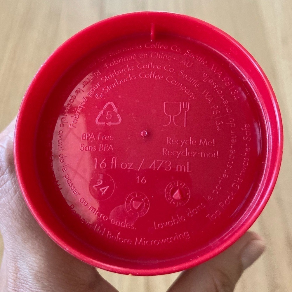 Starbucks 2024 Anniversary Red Mug 16oz Collectible Fandom Coffee Cup Hot Cocoa - Picture 5 of 9